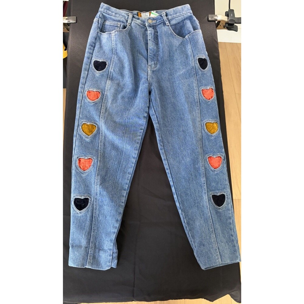 RARE Vintage Baccini custom made Jeans Heart Jeans |